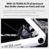 SAVADECK Carbon Siber Road Bike, 24 Speeds Shifting Road Bicycle with Shimano Ultegra Di2 8170 Groupset, Carbon Race Bike with Carbon Frame and Carbon Wheelset Disc Brake for Adult(Black,51cm)