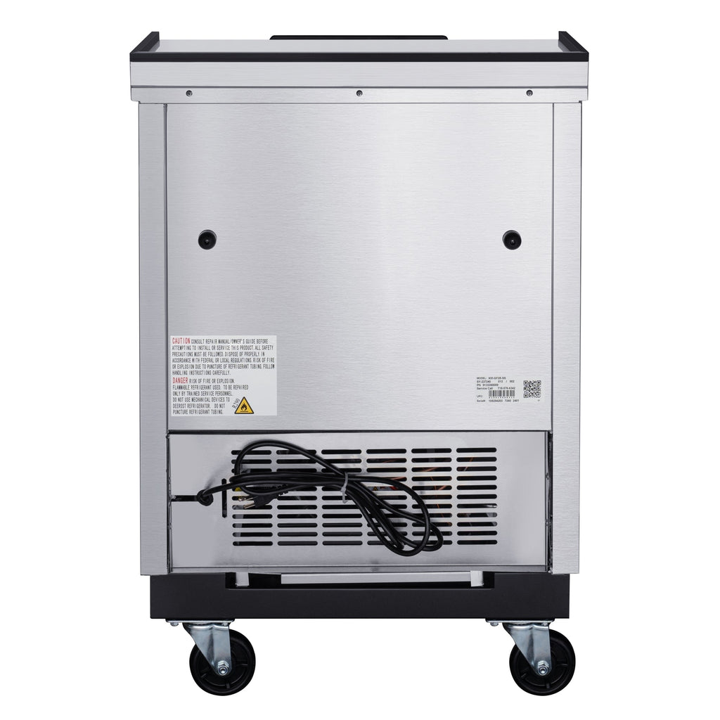 25 in. Commercial Glass Froster in Stainless Steel, ETL Listed, 5 cu. ft.