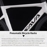 SAVADECK Carbon Siber Road Bike, 24 Speeds Shifting Road Bicycle with Shimano Ultegra Di2 8170 Groupset, Carbon Race Bike with Carbon Frame and Carbon Wheelset Disc Brake for Adult(Black,51cm)