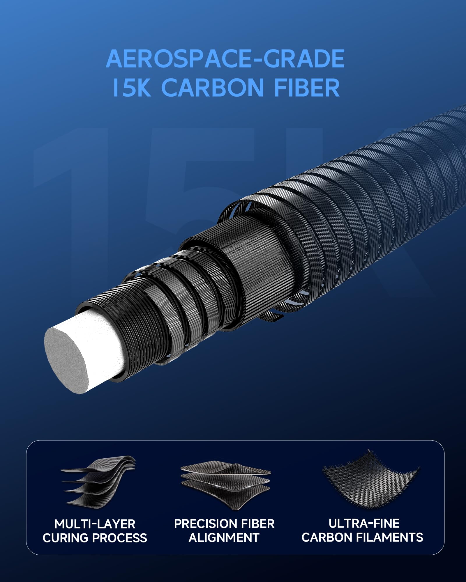 KONLLEN 2.0 Pool Cue Complete Set with Case & Extras | Hand-Inlaid Carbon Fiber Pool Cue with Professional Taper | Low Deflection Shaft for Adults & League Players