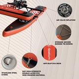 Spatium SUP Water Bike Boats for Lake Inflatable Water Bikes 2.0 Medal Pedal Boats Inflatable Fishing Boat Pedal Kayak Water Sports+Mat