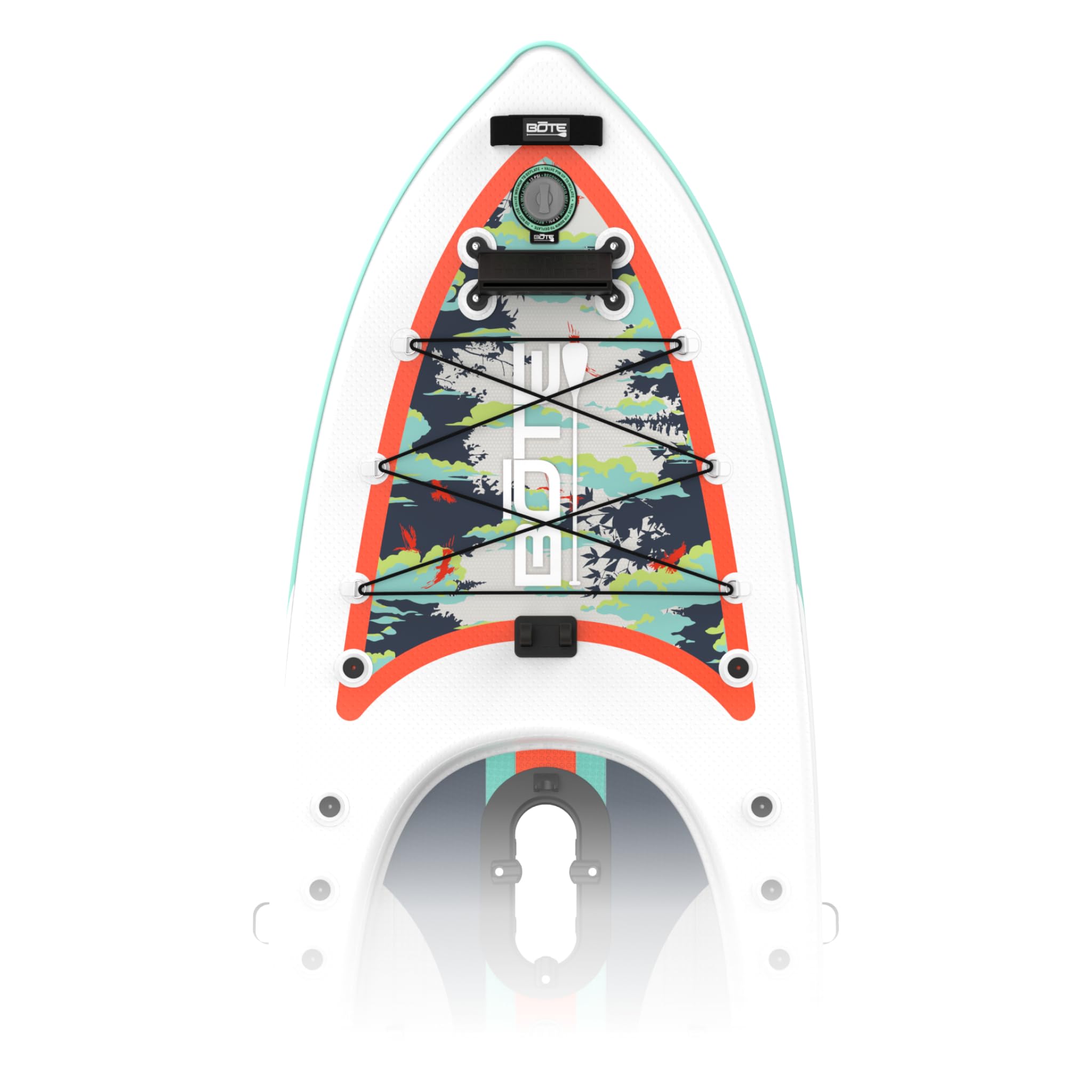 BOTE ProRider Aero 12’6” Inflatable Fishing SUP/Kayak Hybrid for Pro Anglers – Pedal Drive Ready, AeroBOTE Construction, Advanced Rigging System, Tournament-Grade Stability, Portable Travel Platform