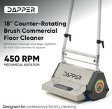 Dapper Supply Floor Cleaning Machine 18" Counter-Rotating Brush for Carpet & Hard Floors New