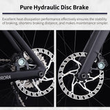 SAVADECK A7L Carbon Road Bike, T800 Carbon Fiber Frame 700C Racing Bicycle with Shimano 105 R7100 24 Speed Groupset and Hydraulic Disc Brake, Ultra-Light Carbon Bike for Man and Women(White,47cm)