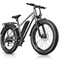 Funhang Electric Bike for Adults, 1000W Peak Ebike, 20MPH 60Miles Electric Mountain Bike, 26" Fat Tire Electric Bicycle with 48V 13AH Battery, Front Suspension,7 Speed, Rear Rack, UL 2849 Certified
