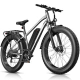 Funhang Electric Bike for Adults, 1000W Peak Ebike, 20MPH 60Miles Electric Mountain Bike, 26" Fat Tire Electric Bicycle with 48V 13AH Battery, Front Suspension,7 Speed, Rear Rack, UL 2849 Certified