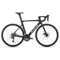 SAVADECK Carbon Disc Road Bike, Integrated Design Racing Bicycle Carbon Frame Carbon Fork with Shimano SORA R3000 Derailleur System 18 Speed Disc Brake Road Bike for Men or Women(Black,56cm)