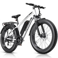 Funhang Electric Bike for Adults, 1000W Peak Ebike, 20MPH 60Miles Electric Mountain Bike, 26" Fat Tire Electric Bicycle with 48V 13AH Battery, Front Suspension,7 Speed, Rear Rack, UL 2849 Certified