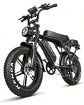 OUXI V8 Electric Bike for Adults, Ebike with15.6AH Removable Battery Max 60Miles, 20" Electric Dirt Bike Dual Disc Brakes, 7-Speed Gear, Electric Motorcycle for Commuting & Off-Road