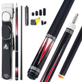 KONLLEN 2.0 Pool Cue Complete Set with Case & Extras | Hand-Inlaid Carbon Fiber Pool Cue with Professional Taper | Low Deflection Shaft for Adults & League Players