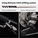 SAVADECK Carbon Gravel Bike - T800 Carbon Frame & Fork | Shimano U6000 11-Speed Groupset | Hydraulic Disc Brakes | 700CX40mm All-Terrain Tires | Men & Women Road/Off-Road Bicycle (53cm, Gold)