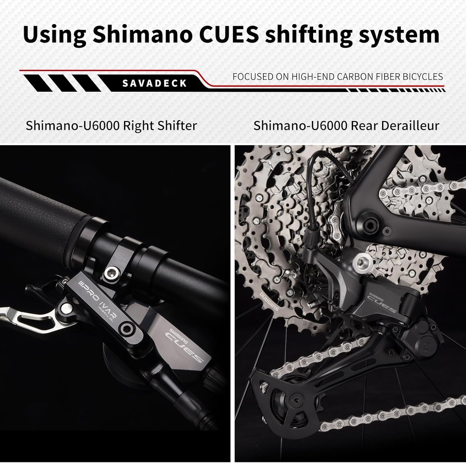 SAVADECK Carbon Gravel Bike - T800 Carbon Frame & Fork | Shimano U6000 11-Speed Groupset | Hydraulic Disc Brakes | 700CX40mm All-Terrain Tires | Men & Women Road/Off-Road Bicycle (53cm, Gold)