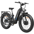 FREESKY Dual Motor Electric Bike for Adults 3500W Fast Ebike 105Miles Long Range 48V 25A Electric Mountain Bike 34MPH Dirt E Bike 26'' Fat Tire Full Suspension Electric Bicycle for Women/Man Black