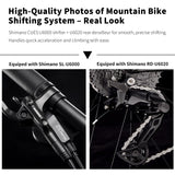 SAVADECK Carbon Fiber MTB with U6000 10 Speed Shift Groupset, Hydraulic Disc Brake with MT200 Break System (Midnight Black, 29 * 17)