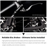 SAVADECK Carbon Fiber MTB with U6000 10 Speed Shift Groupset, Hydraulic Disc Brake with MT200 Break System (Midnight Black, 29 * 17)
