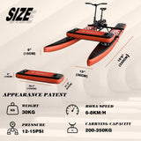 Spatium SUP Water Bike Boats for Lake Inflatable Water Bikes 2.0 Medal Pedal Boats Inflatable Fishing Boat Pedal Kayak Water Sports+Mat