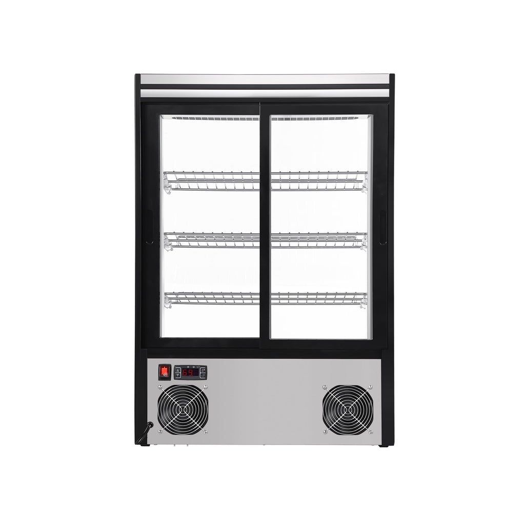 24 in. 4 Tier Commercial Countertop Bakery Display Refrigerator