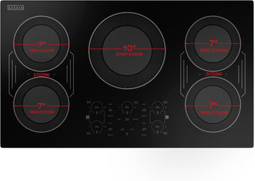 Empava Electric Induction Cooktop 36" Built-In 5 Burners 11400W 208/240V New