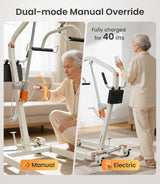 Vocic AY05 Electric Patient Lift Floor-to-Bed Transfer Aid Wireless Remote 330 lb Capacity New