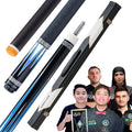KONLLEN 2.0 Carbon Fiber Pool Cue with Professional Taper | Low Deflection Hand-Made Inlay Billiard Stick | Ultra-Smooth Shaft for Adult & League Players