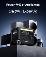 Anker SOLIX F2600 Power Station 2560Wh 2400W Manufacturer RFB