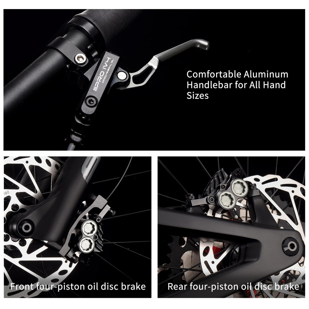 SAVADECK Carbon Fiber Soft Tail Mountain Bike All Terrain Suspension Off-Road Fox Front Fork and Adult Racing, Firepower Orange-M6100-12 Speed (Green, 29 * 19)