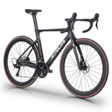 SAVADECK Carbon Fiber Road Bike, Hydraulic Oil Disc Bike with Carbon Fiber Frame and Wheelset, Lightweight Full Carbon Racing Bicycle with Shimano R7120 24S Shift Set for Adults(Black,47cm)