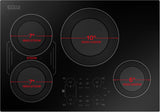 Empava Electric Induction Cooktop 30" Built-In 4 Burners 8700W 208/240V New