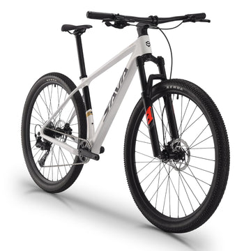 SAVADECK Carbon Fiber MTB with U6000 10 Speed Shift Groupset, Hydraulic Disc Brake with MT200 Break System (Shimmering White, 29 * 19)