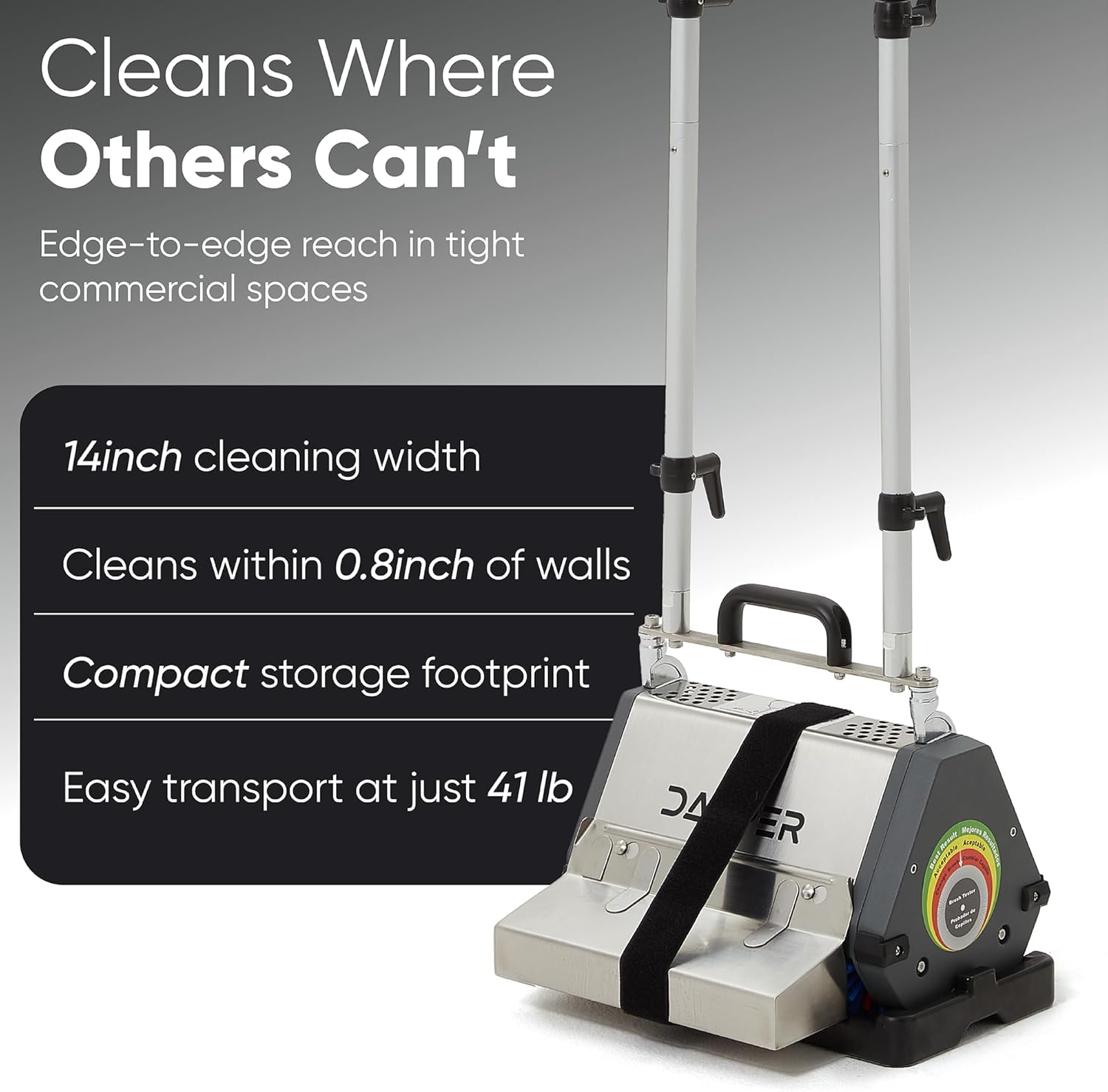 Dapper Supply Floor Cleaning Machine 14" Counter-Rotating Brush for Carpet & Hard Floor New