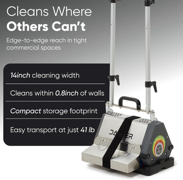 Dapper Supply Floor Cleaning Machine 14" Counter-Rotating Brush for Carpet & Hard Floor New