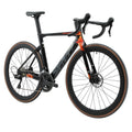 SAVADECK Carbon Fiber Road Bike, Hydraulic Oil Disc Bike with Carbon Fiber Frame and Wheelset, Lightweight Full Carbon Racing Bicycle with Shimano R7120 24S Shift Set for Adults(51CM,Twilight-Orange)