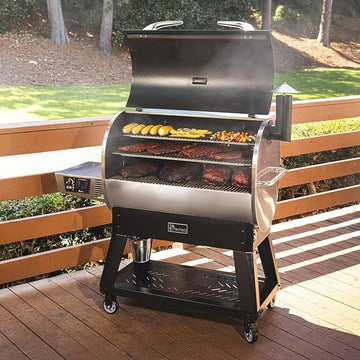 recteq Pellet Grill Smoker - Flagship 1600, Wood Pellet Smoker, BBQ, Wi-Fi Smart Grill, 1600 Sq. In. Cook Space, 40 lbs Hopper, Grilling Basics Bundle