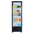 23 in. One Glass Door Commercial Display Merchandiser Refrigerator Cooler in Black, ETL Listed, 10 cu. ft.