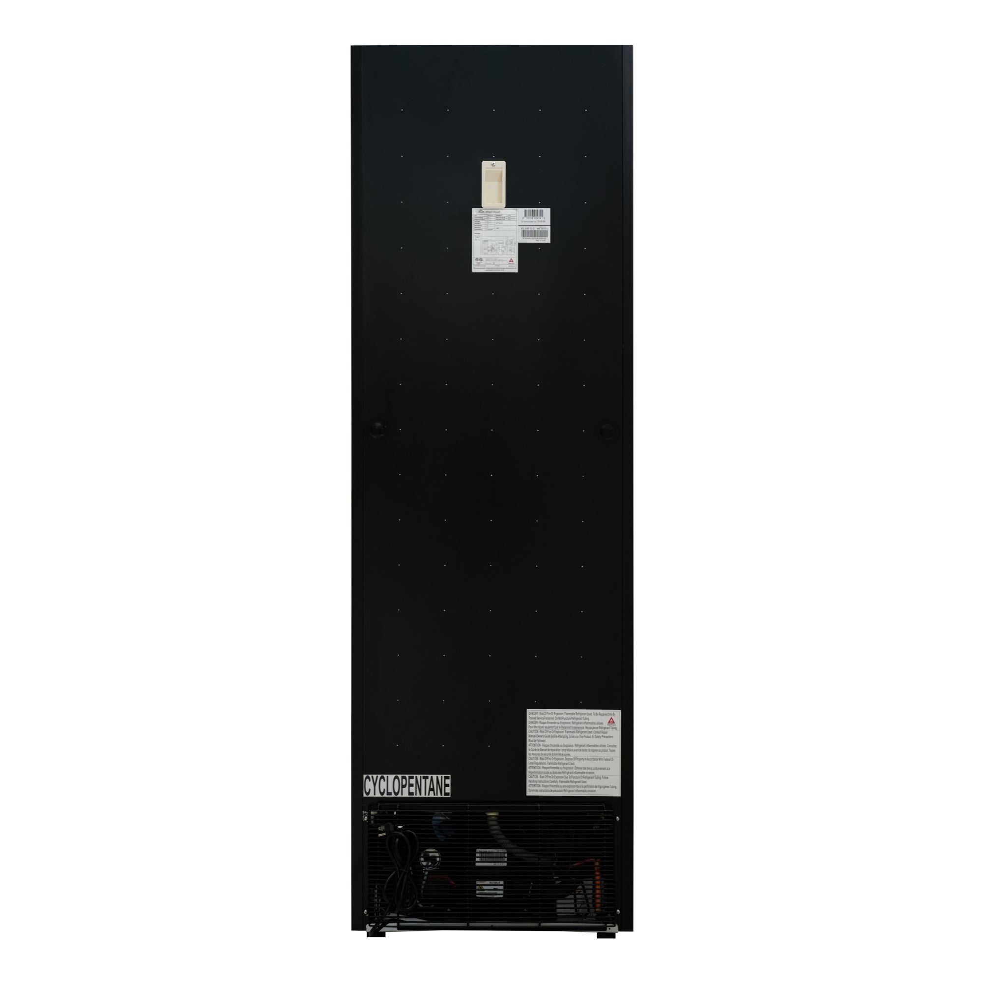 24 in. Commercial One Glass Door Merchandiser Freezer, 12 Cu. Ft. in Black