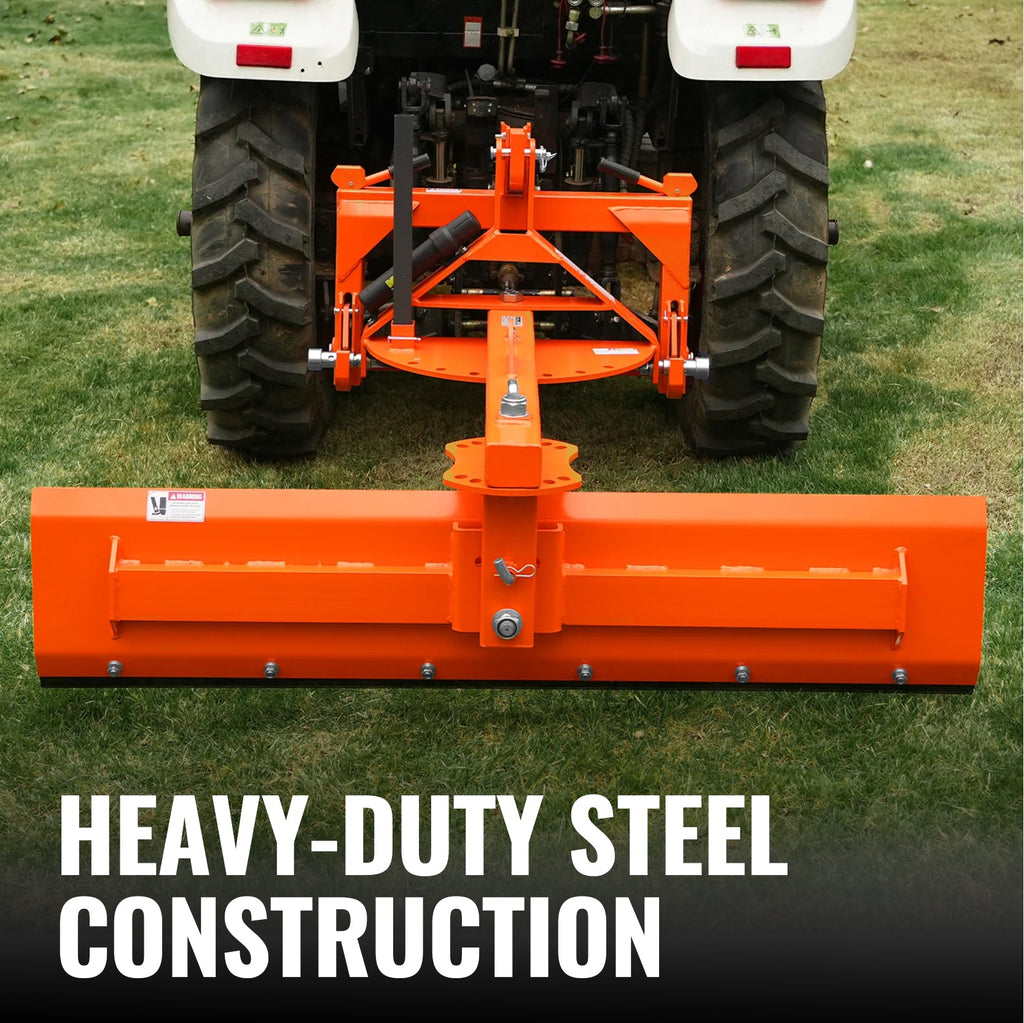 72" 6-Way Rear Blade 3 Point Hitch Tractor Attachment,  RB72S