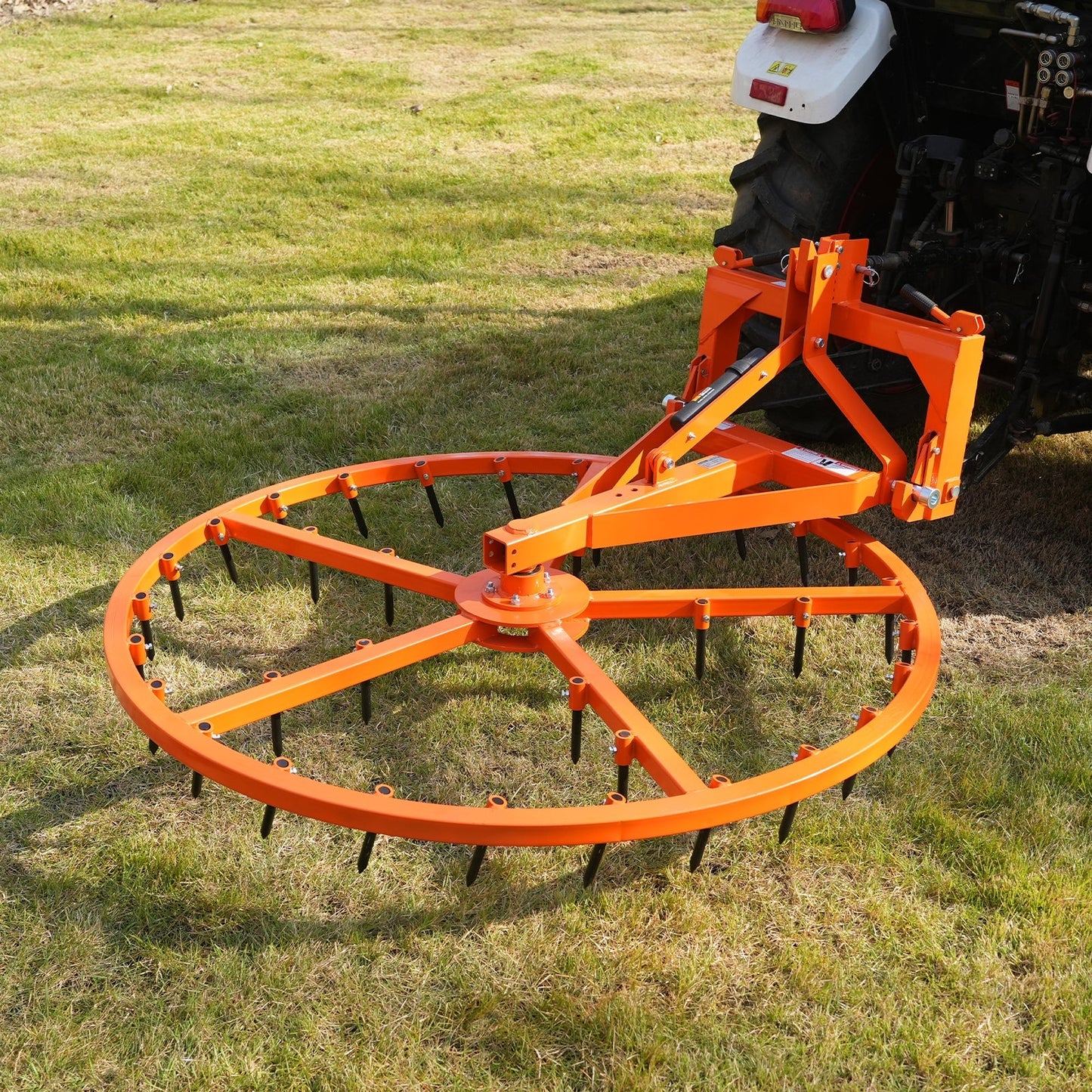 MechMaxx AHG72 Harrow Groomer 72" Arena Spin with 35 Tines Cat 1 3 Point Hitch Grooming Attachment New