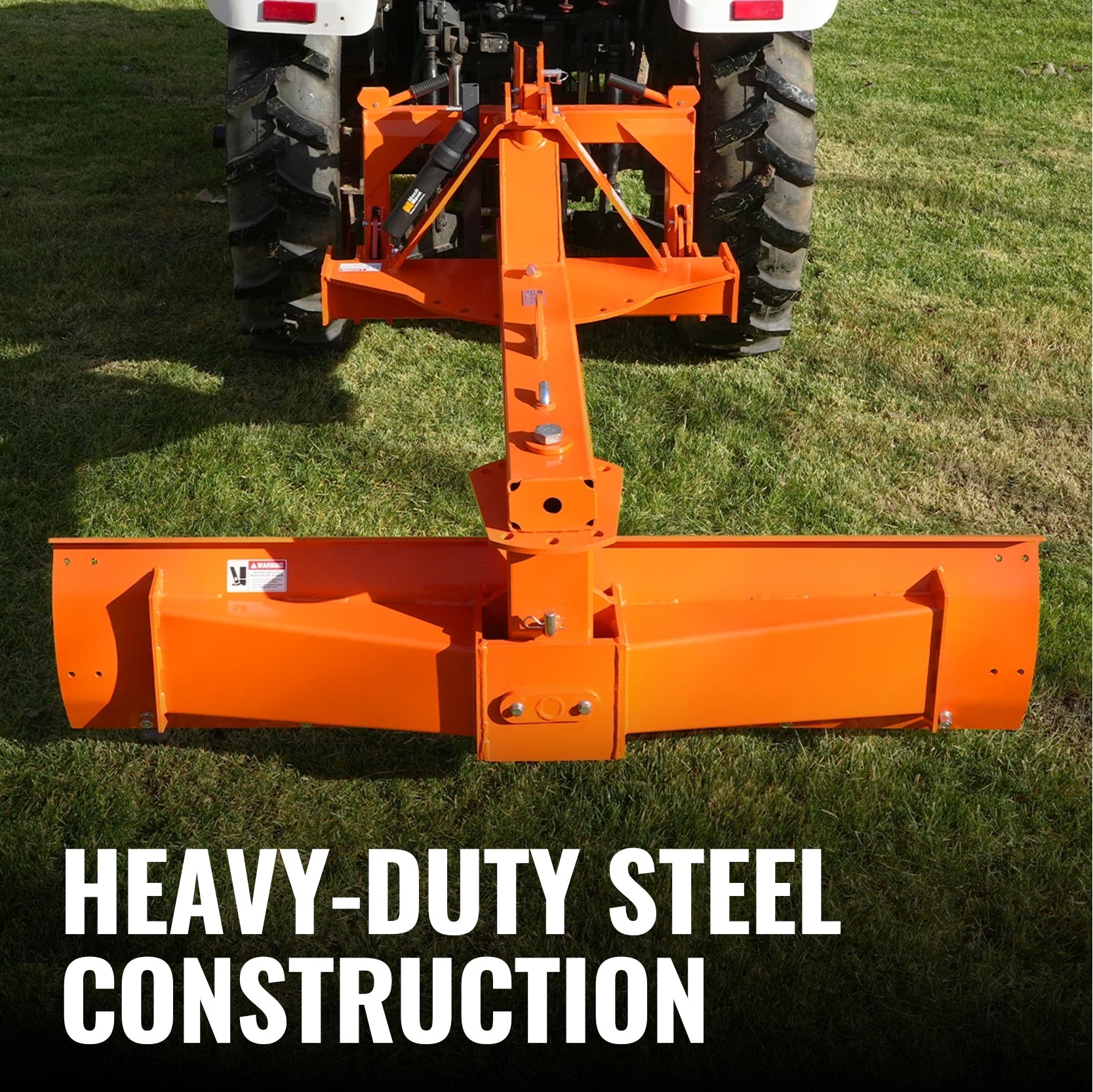 72" Heavy Duty 6-Way Rear Blade 3 Point Hitch Tractor Attachment,  RB72SE