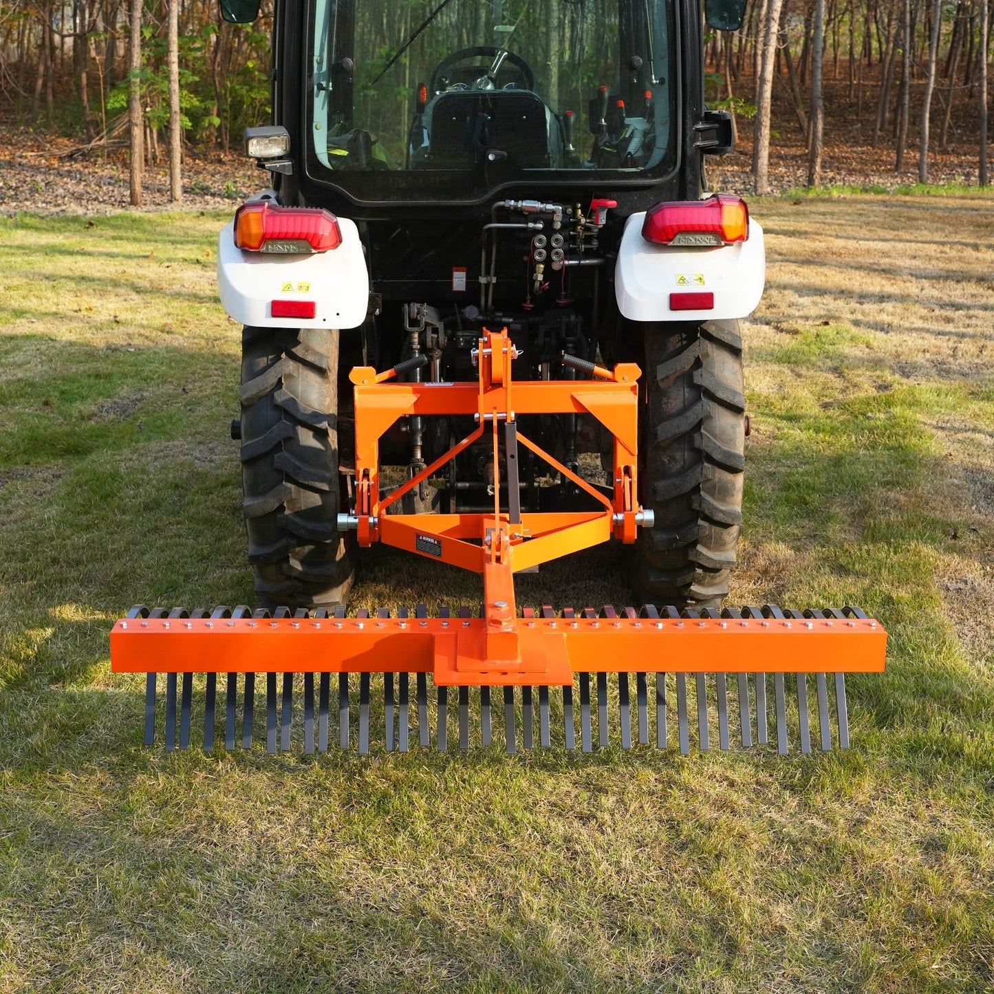 MechMaxx LR72 Landscape Rake 72" 36 Tines 3 Point Hitch Tractor Attachment New