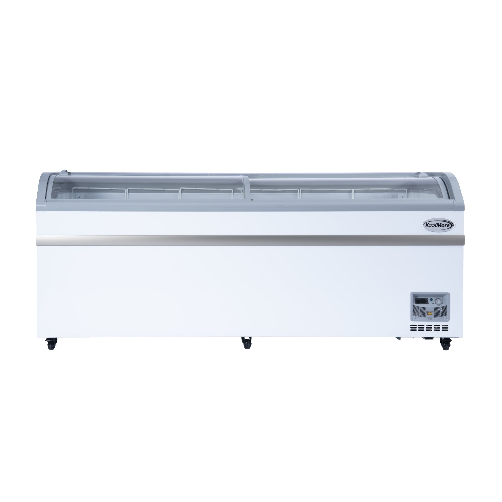 78 Inch Manual Defrost Island Chest Freezer in White, 19 cu. ft.