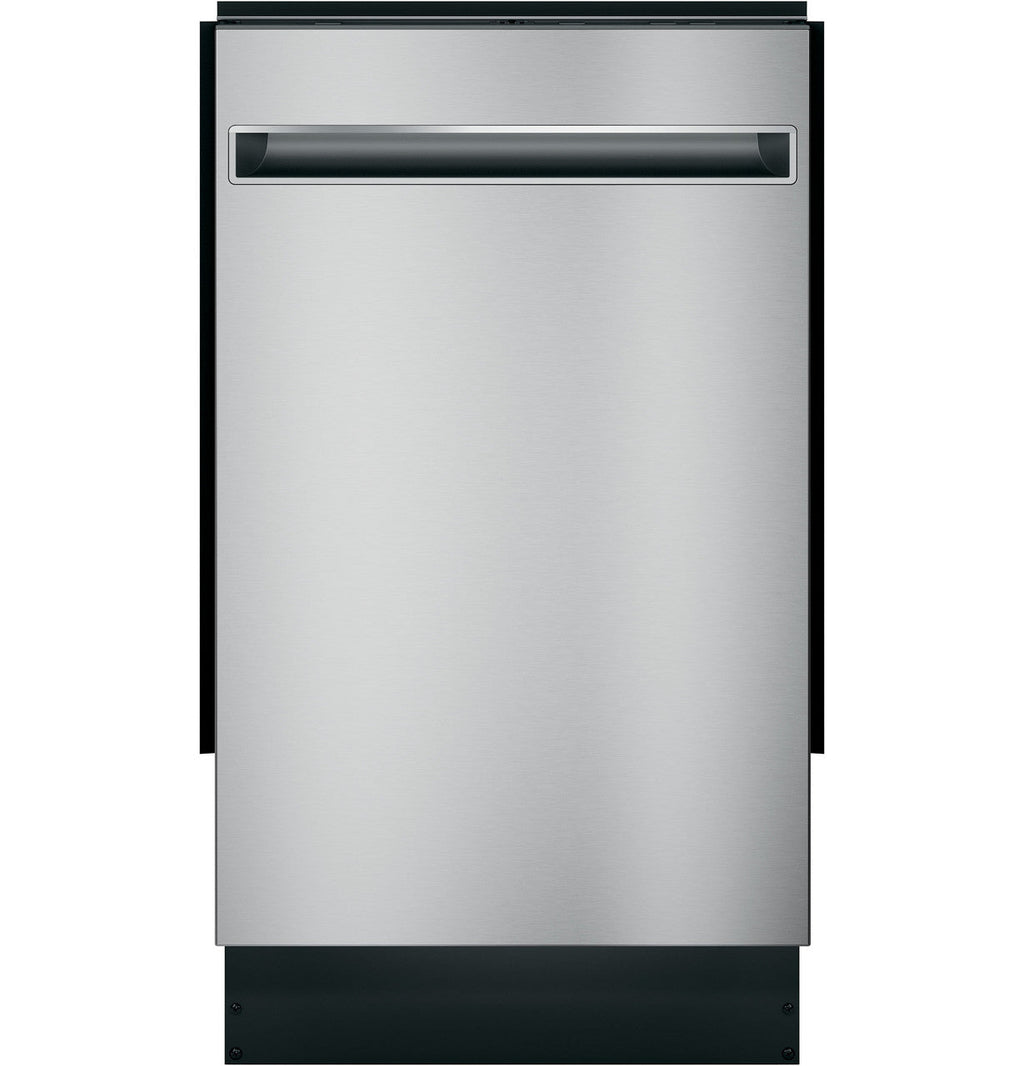 GE Profile™ ENERGY STAR® 18" ADA Compliant Stainless Steel Interior Dishwasher with Sanitize Cycle