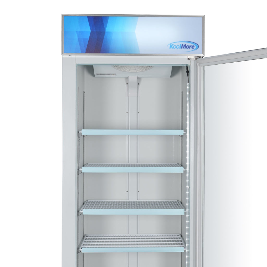 31 in. 1-Door Commercial Display Merchandiser Freezer 23 cu. ft. in White
