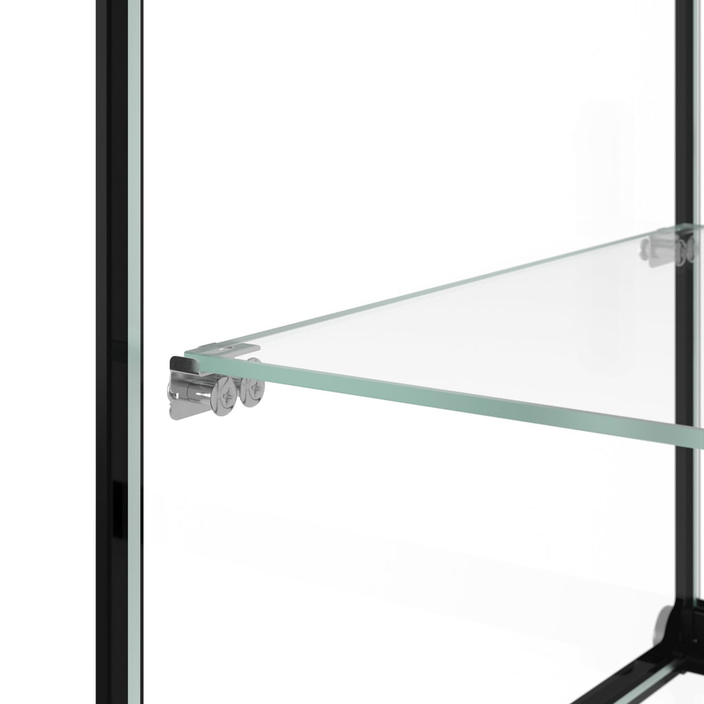 36 in. 2 Tiered Pastry Display Case With Shelf and Sliding Door, 4.2 cu. ft. Capacity, ETL Listed