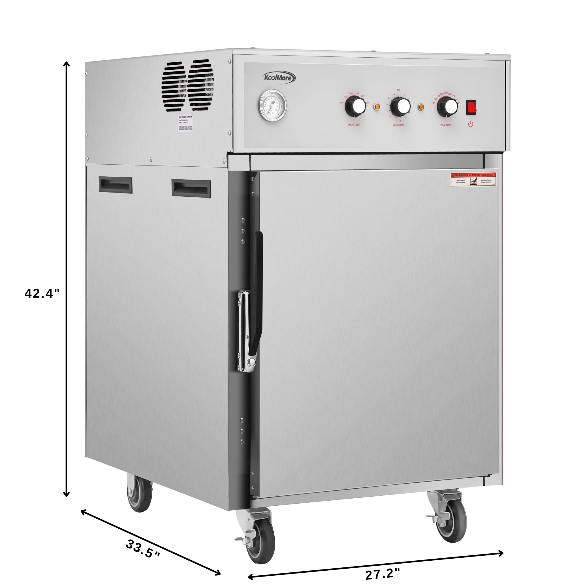 4-Pan Half-Size Commercial Cook And Hold Oven 3,000W/240V in Stainless-Steel