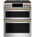 CAFÉ™ 30" Smart Slide-In, Front-Control, Induction and Convection Double-Oven Range
