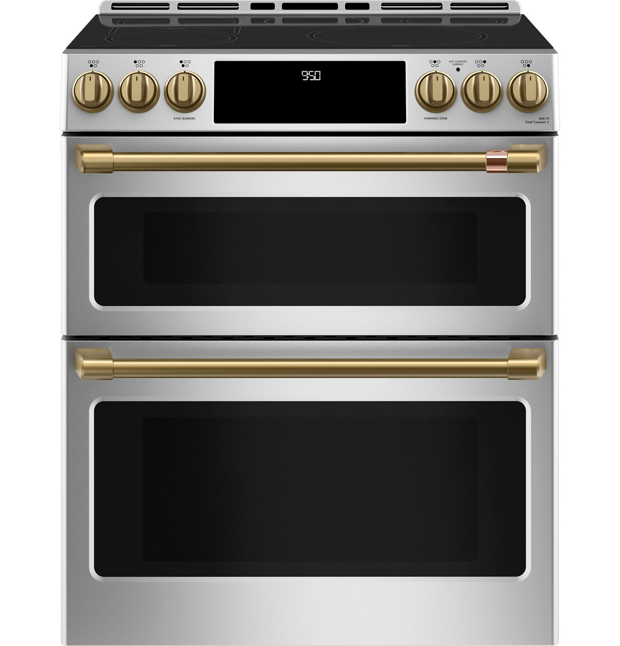 CAFÉ™ 30" Smart Slide-In, Front-Control, Induction and Convection Double-Oven Range