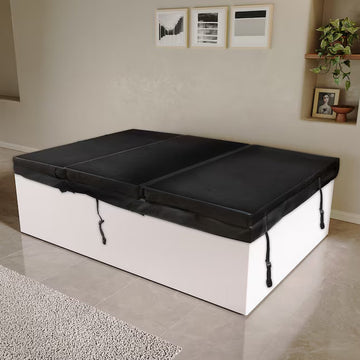 Empava Cold Bath 78.74" x 55.12" Rectangle Alcove Whirlpool Tub Reversible Drain New