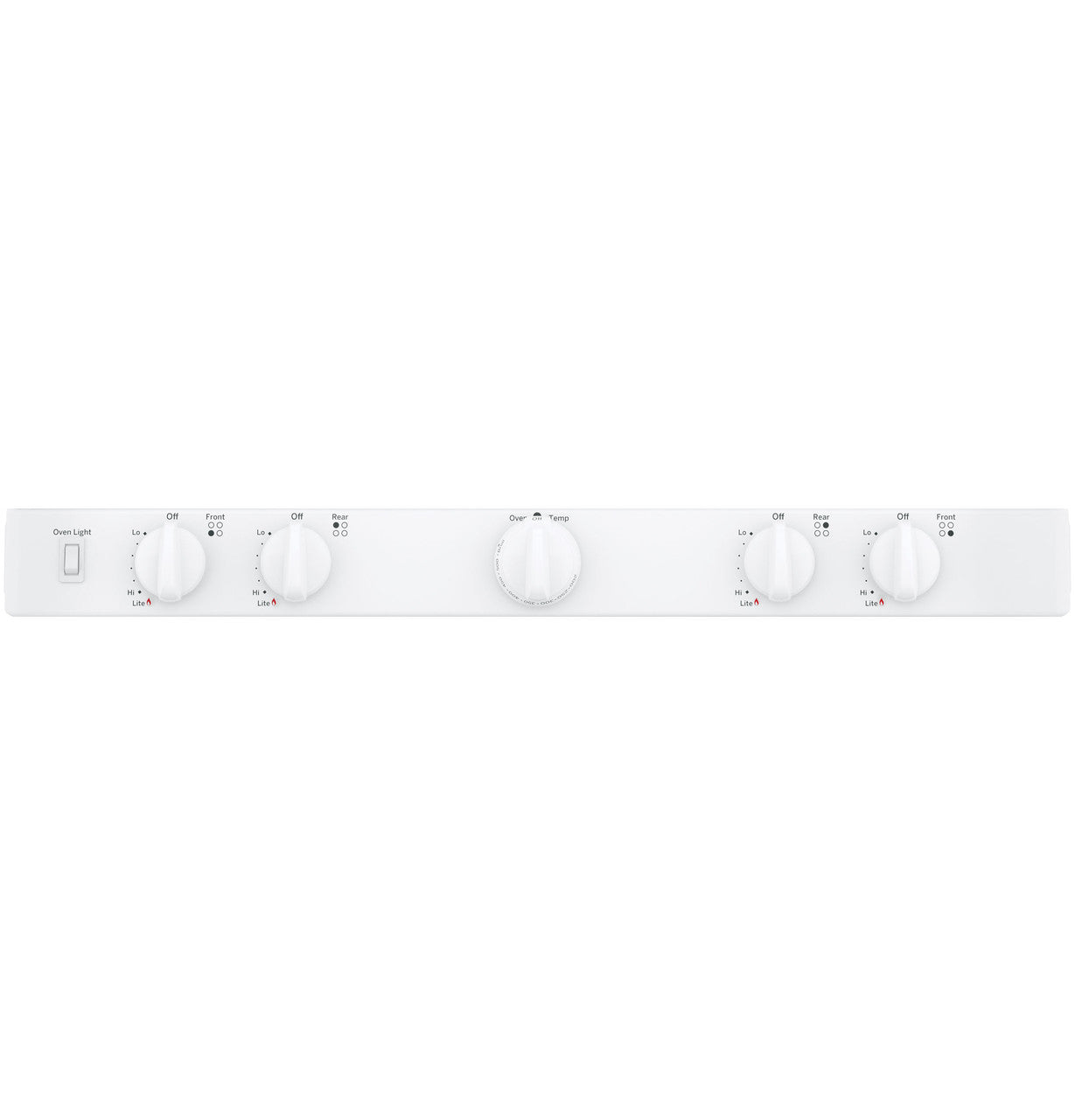 GE GE® 30" Free-Standing Front Control Gas Range