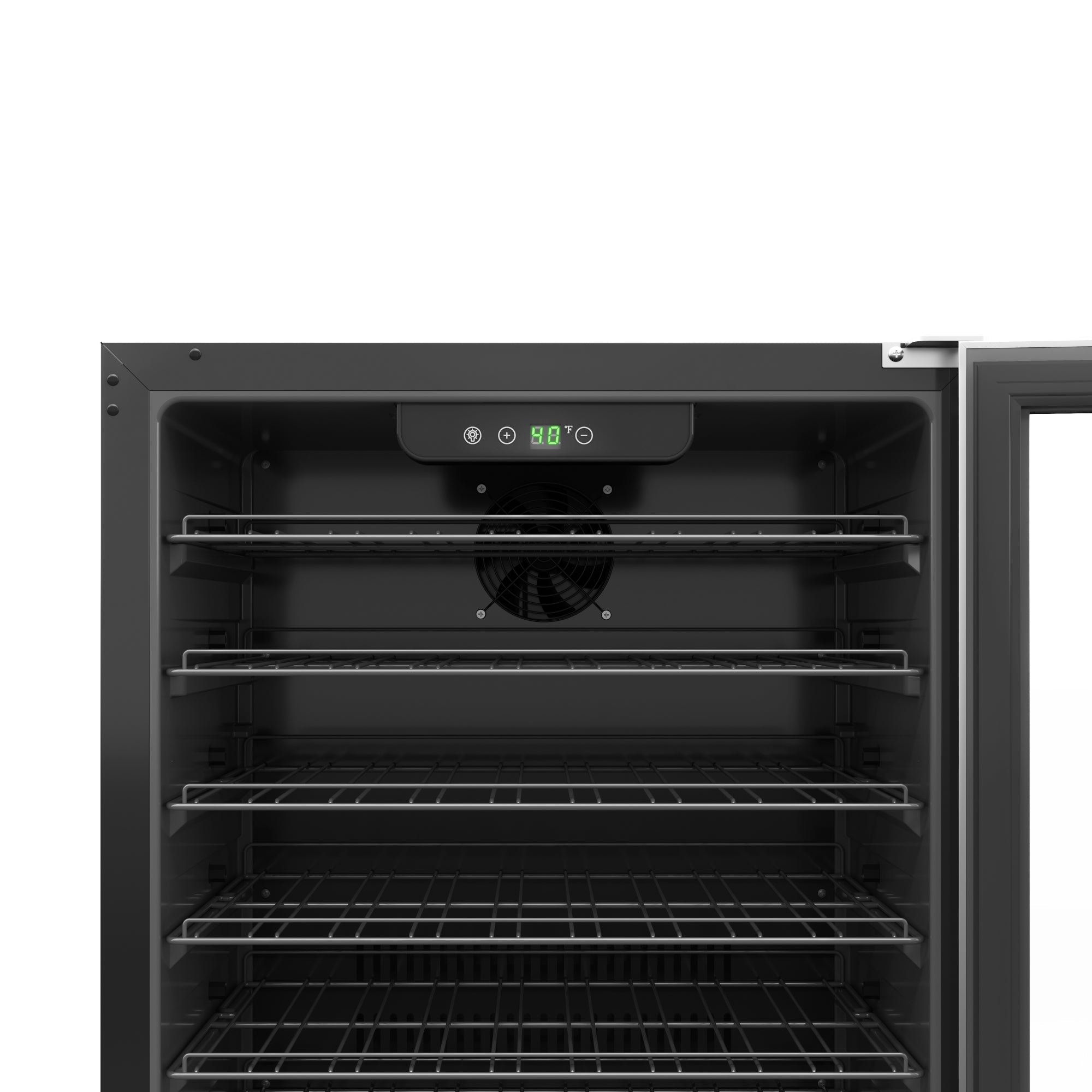 23.4 in. Stainless Steel, Glass-Door Built-In Refrigerator and Beverage Cooler, 5 Cu. ft.