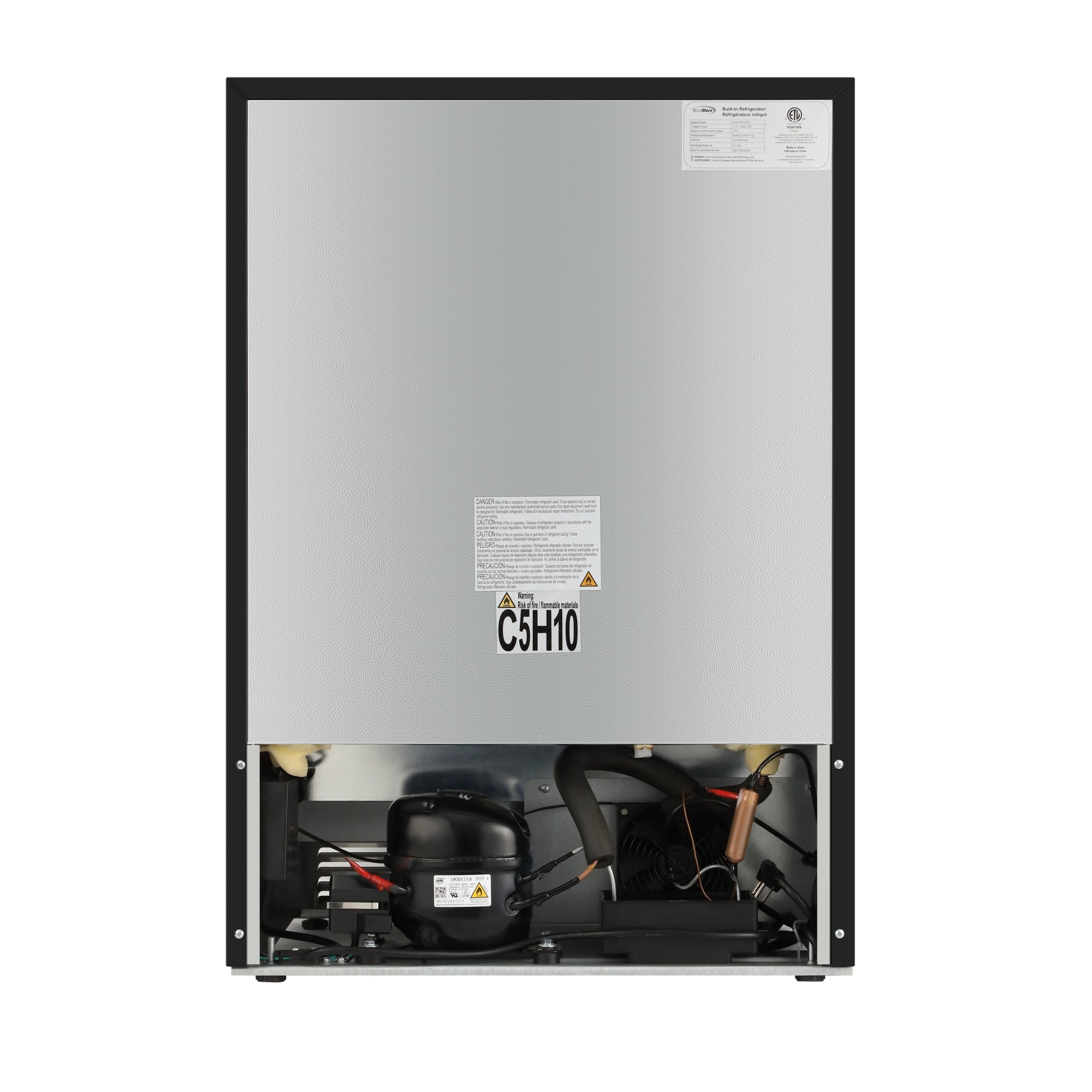 24 in.  Built-in Two-Drawer Outdoor Refrigerator in Stainless-Steel